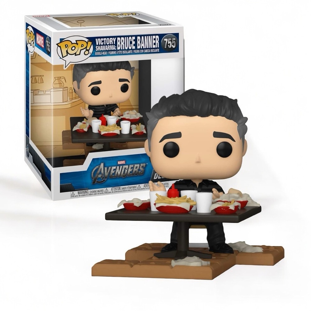 NIB Bruce Banner Funko Pop! Deluxe, Marvel: Avengers Victory Shawarma Series